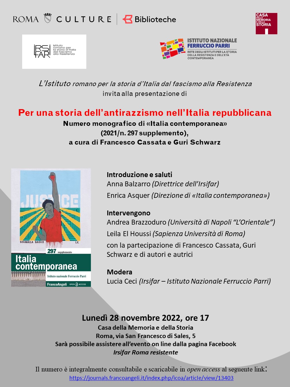 Per una storia dell’antirazzismo nell’Italia repubblicana — Presentation